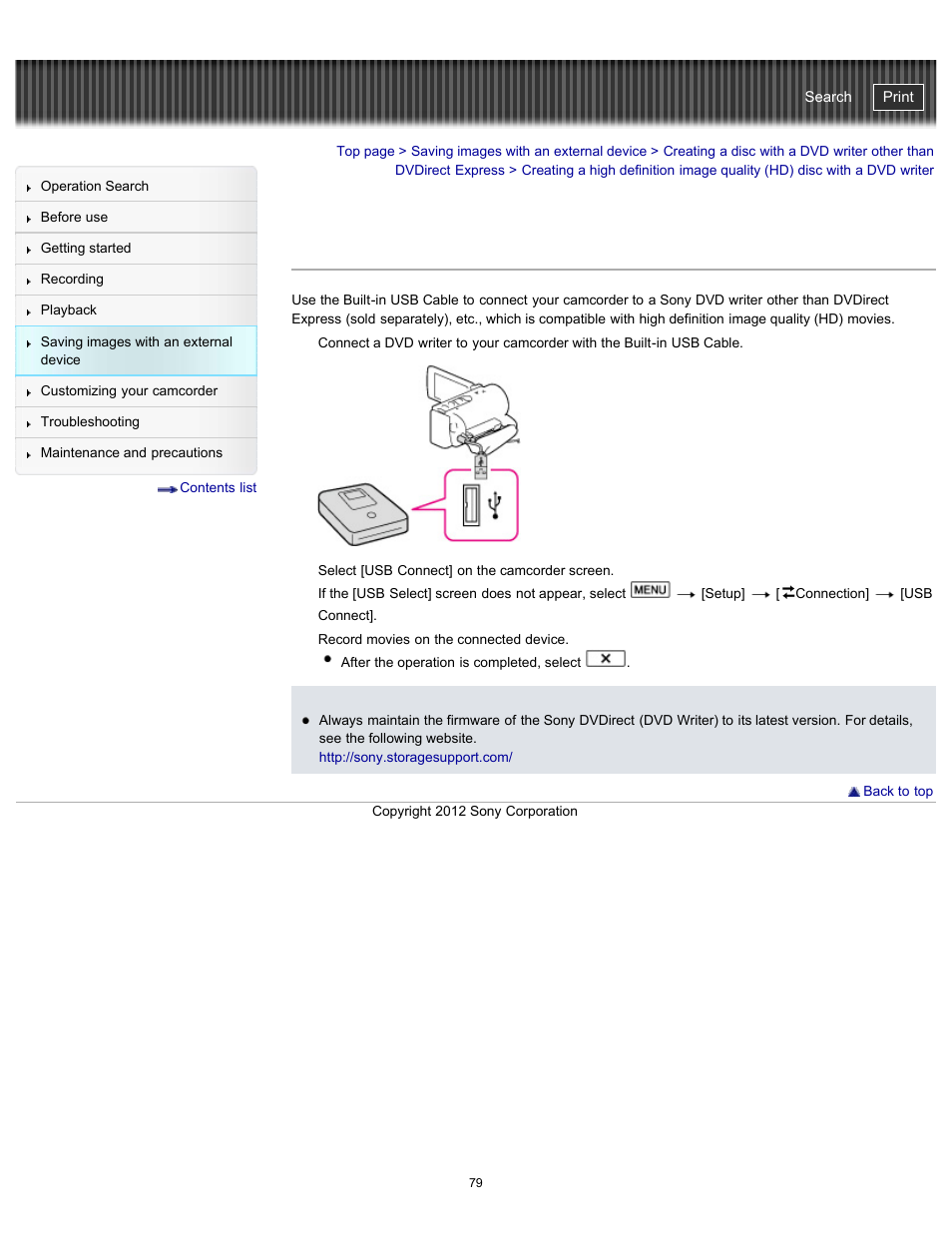 Handycam" user guide | Sony HDR-PJ200 User Manual | Page 86 / 202