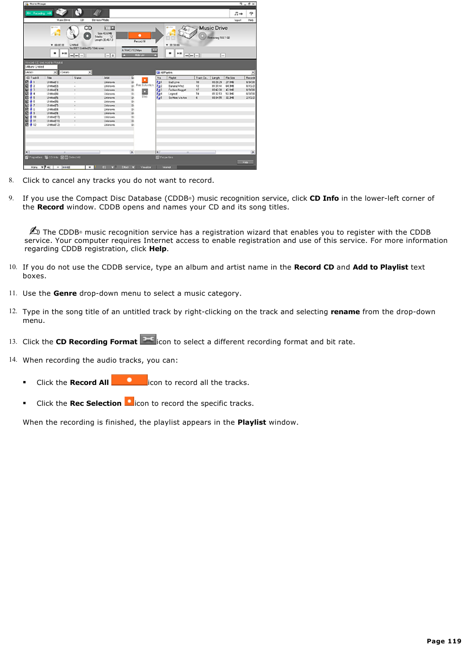 Sony PCV-RZ51 User Manual | Page 119 / 245