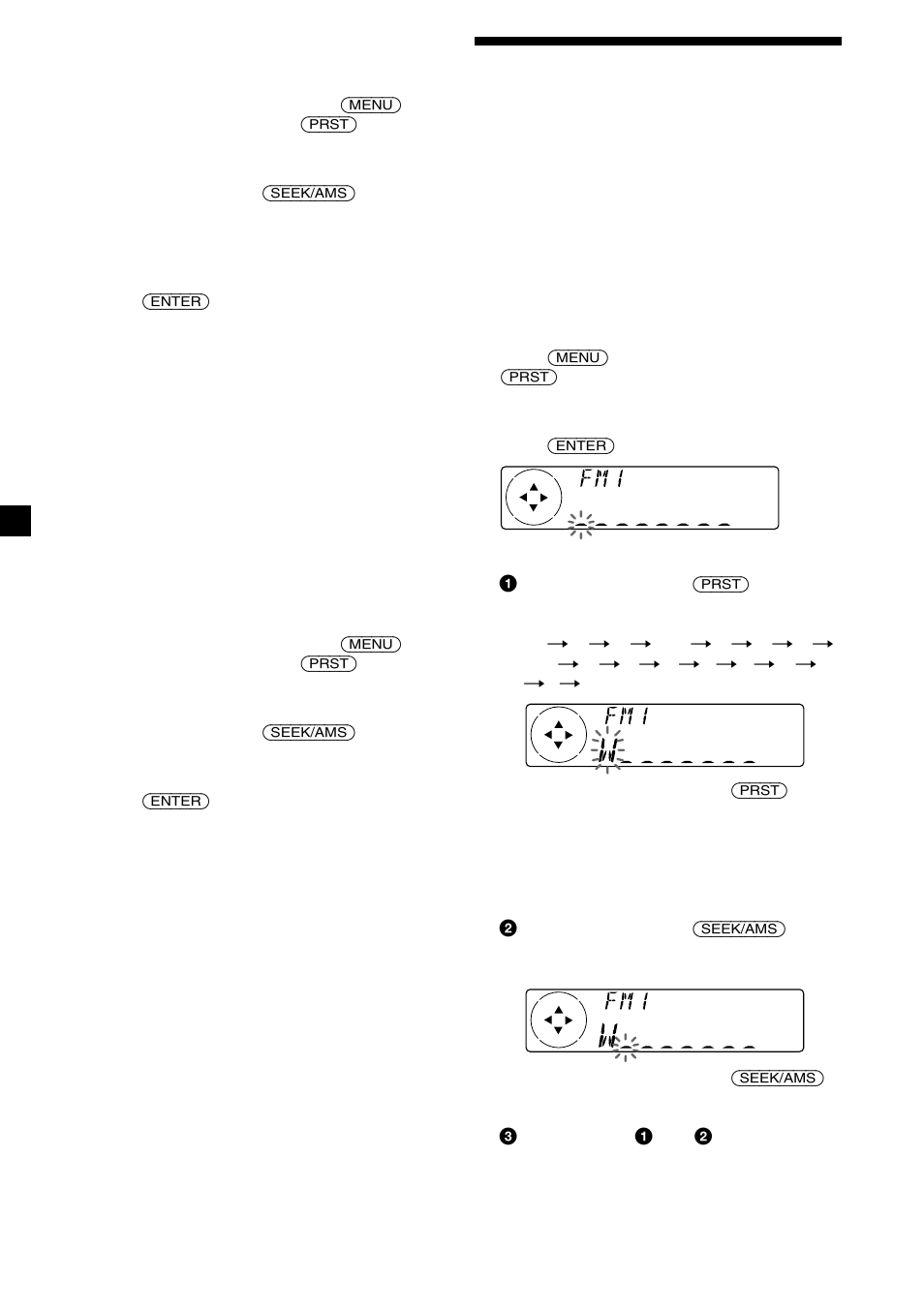 12 storing the station names | Sony CDX-4005 User Manual | Page 12 / 24