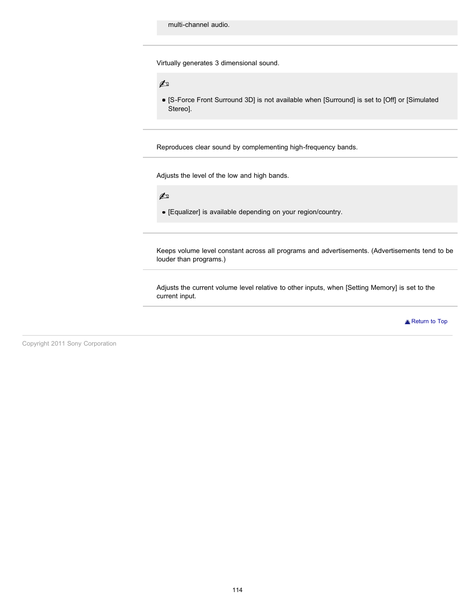 Sony KDL-32EX523 User Manual | Page 114 / 158