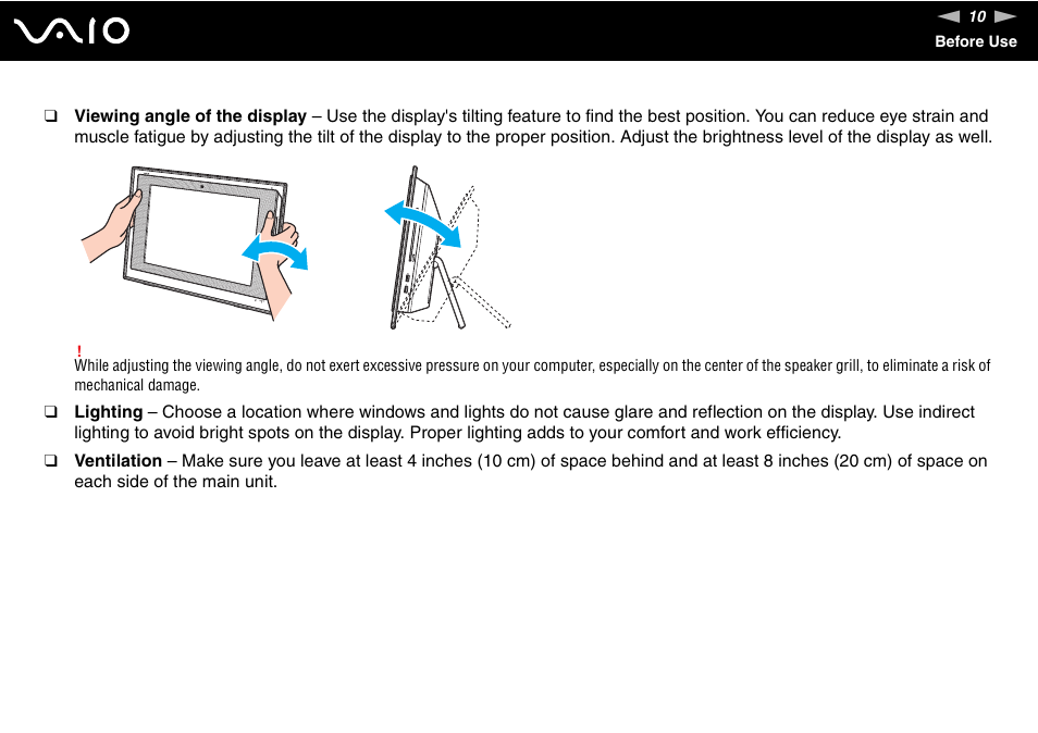 Sony VGC-LT18E User Manual | Page 10 / 191