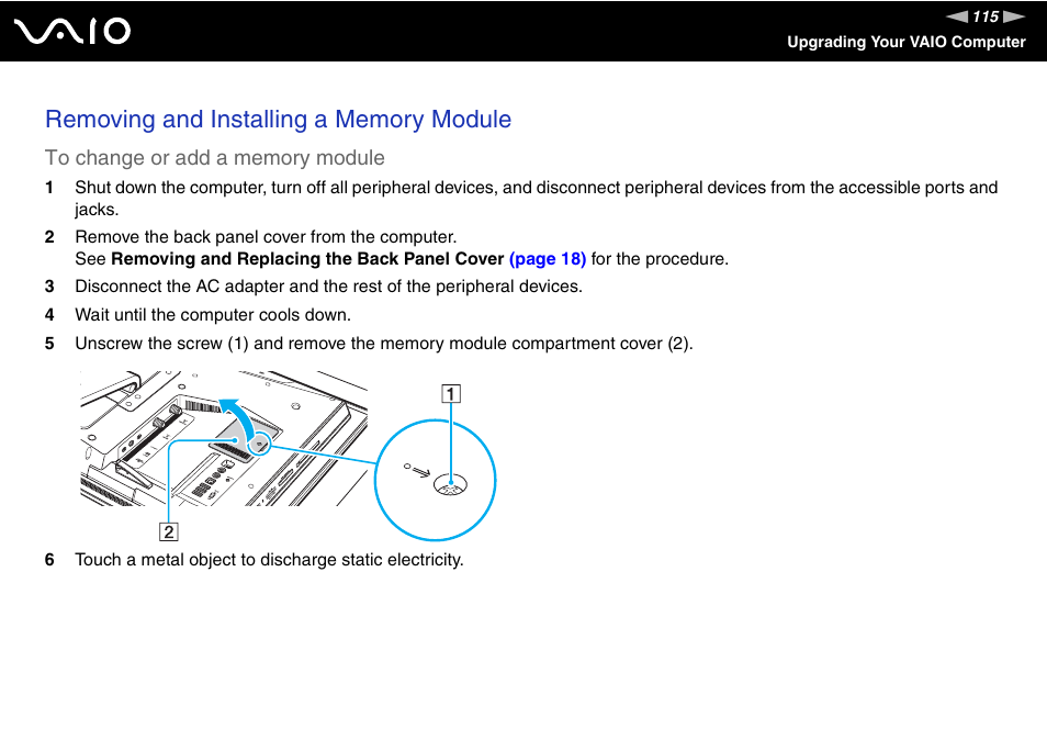 Sony VGC-LT18E User Manual | Page 115 / 191