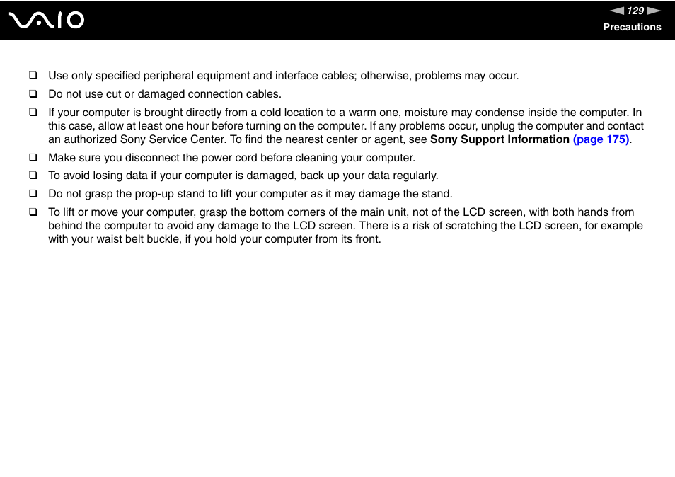 Sony VGC-LT18E User Manual | Page 129 / 191