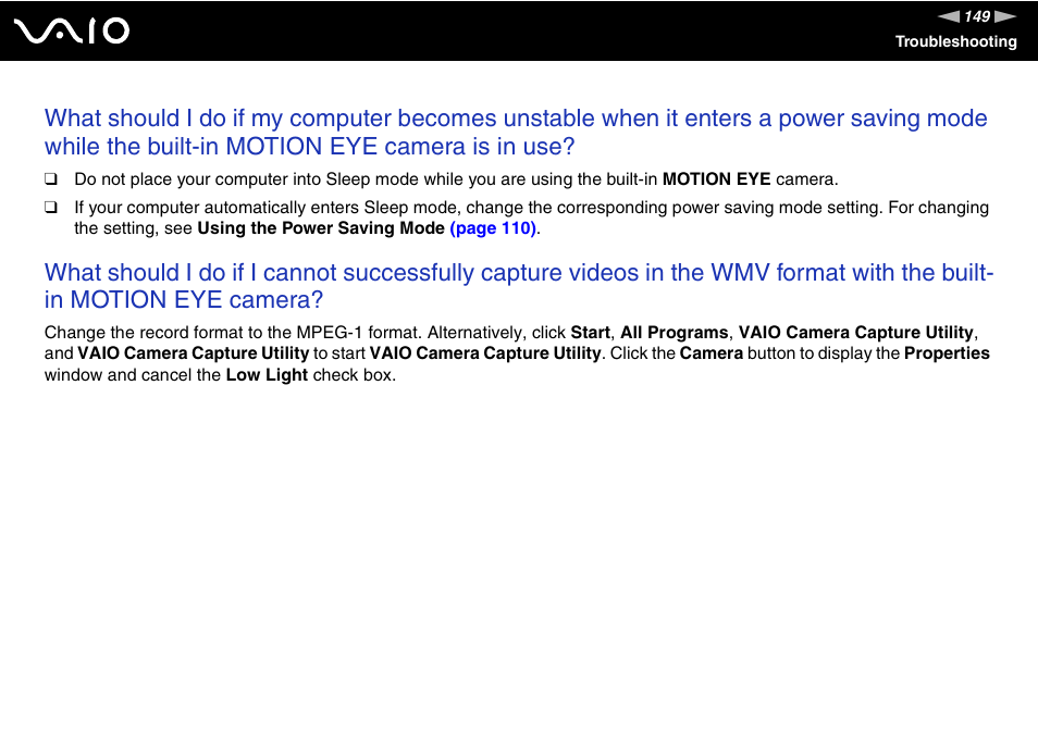 Sony VGC-LT18E User Manual | Page 149 / 191