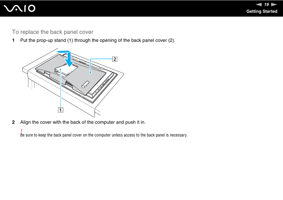 Sony VGC-LT18E User Manual | Page 19 / 191