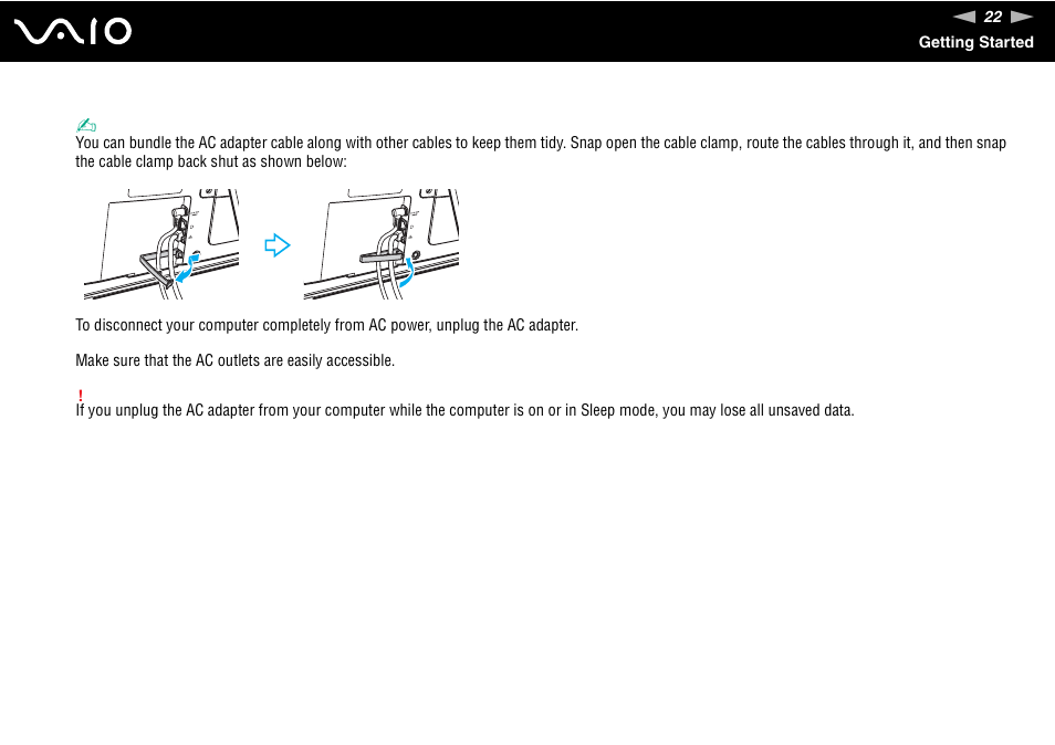 Sony VGC-LT18E User Manual | Page 22 / 191