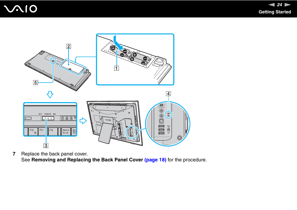 Sony VGC-LT18E User Manual | Page 24 / 191