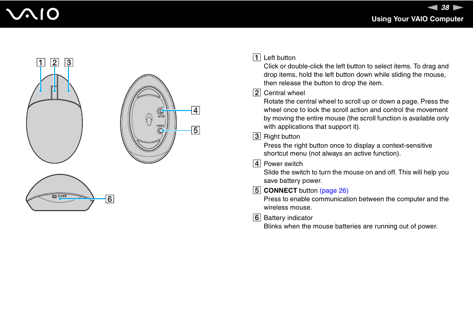 Sony VGC-LT18E User Manual | Page 38 / 191