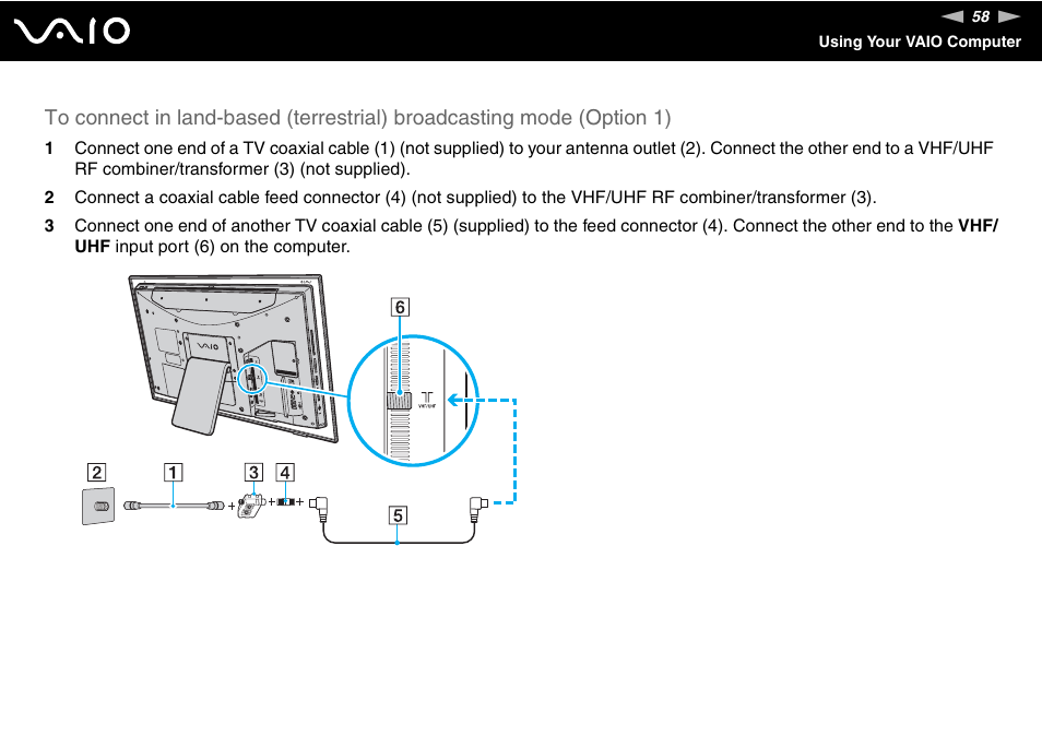 Sony VGC-LT18E User Manual | Page 58 / 191