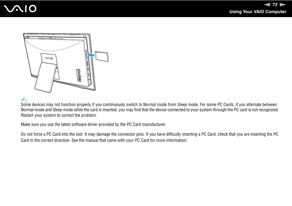 Sony VGC-LT18E User Manual | Page 73 / 191