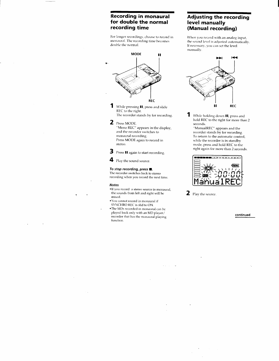 Maviualrec, Fiiaa u • u u | Sony MZ-R50 User Manual | Page 13 / 195