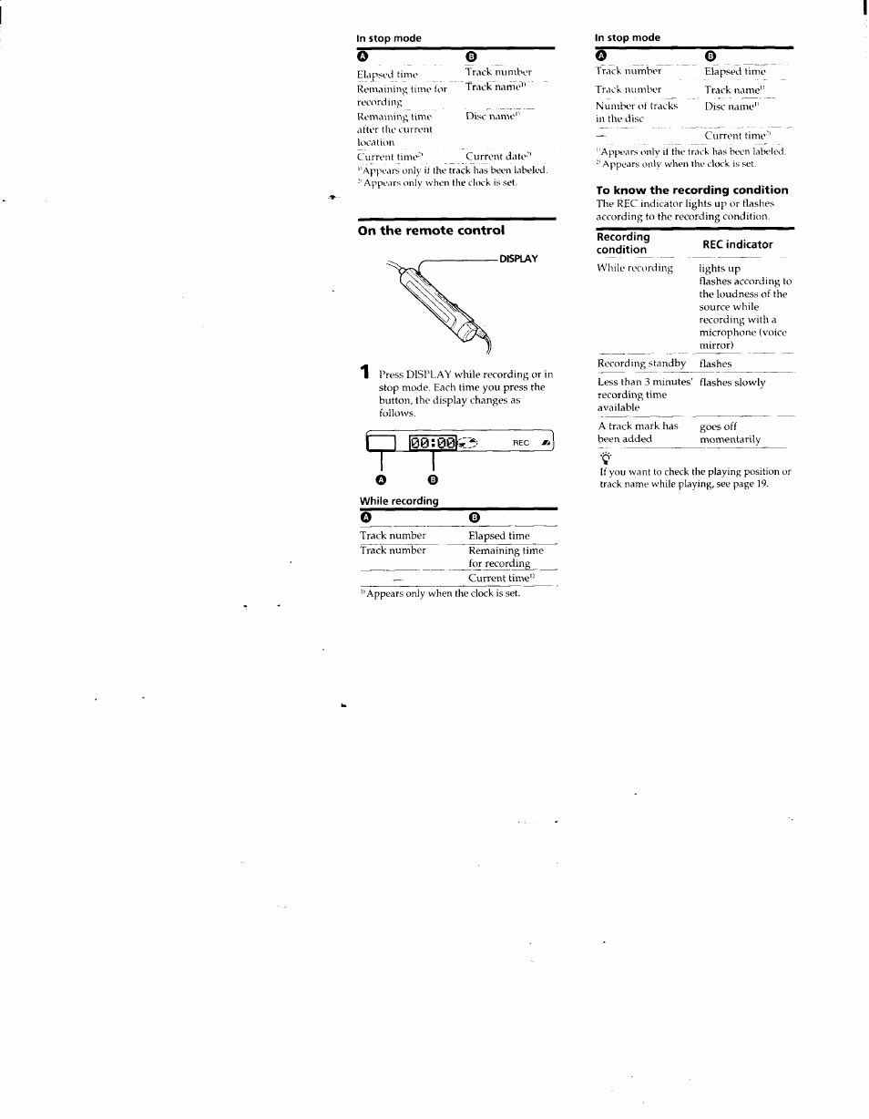 On the remote control | Sony MZ-R50 User Manual | Page 15 / 195