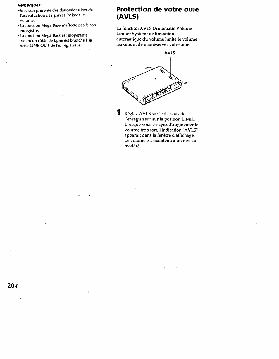Protection de votre ouïe (avls) | Sony MZ-R50 User Manual | Page 57 / 195