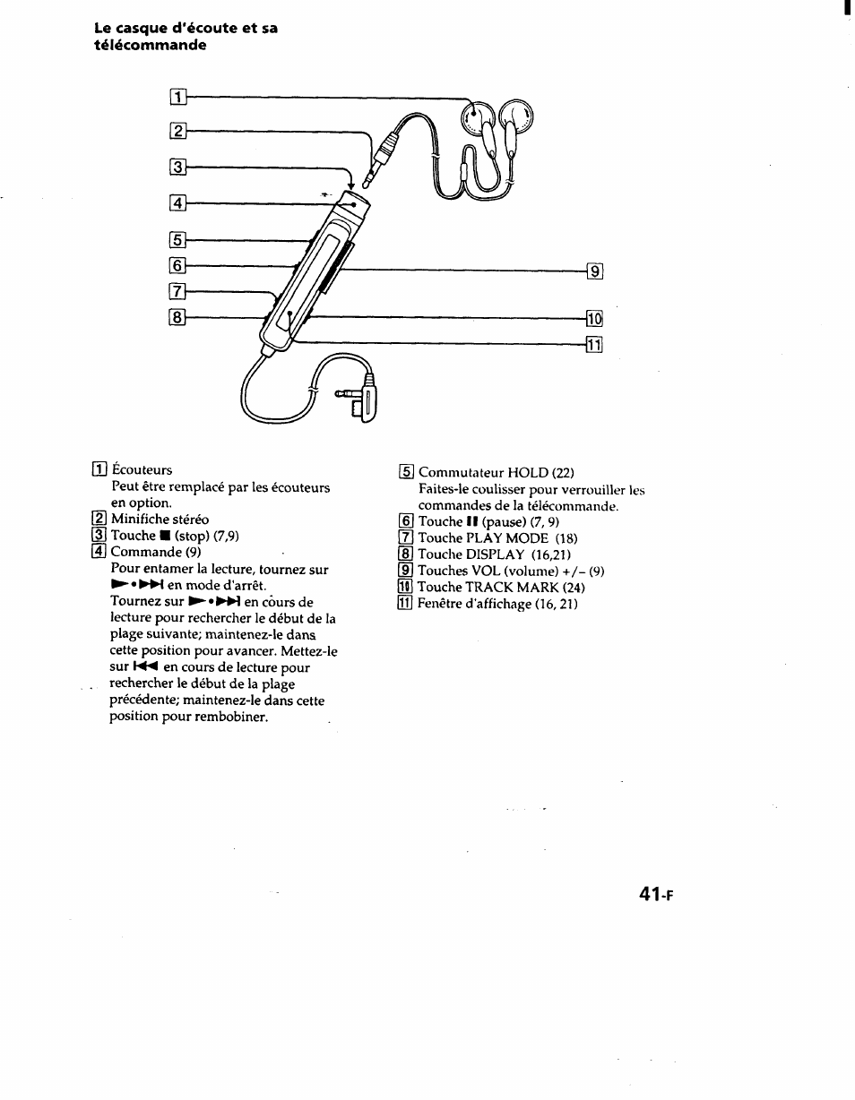 Le casque d'écoute et sa télécommande | Sony MZ-R50 User Manual | Page 78 / 195