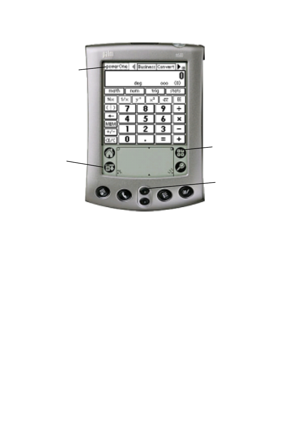 Powerone button, Setting the default calculator | Sony PEG-TG50 User Manual | Page 5 / 40