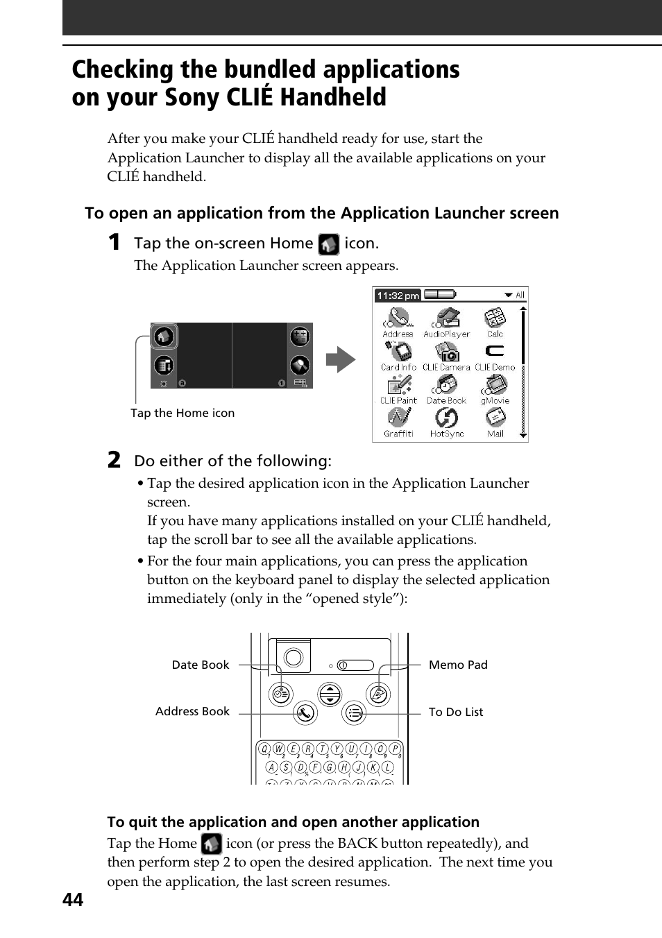 Sony PEG-NR70V User Manual | Page 44 / 68