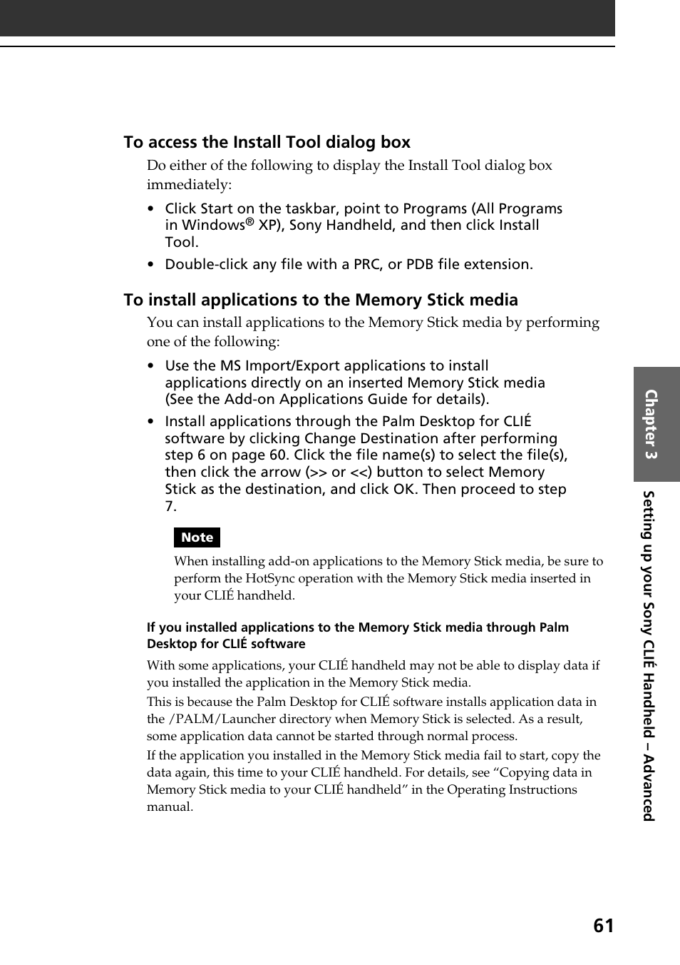 Sony PEG-NR70V User Manual | Page 61 / 68
