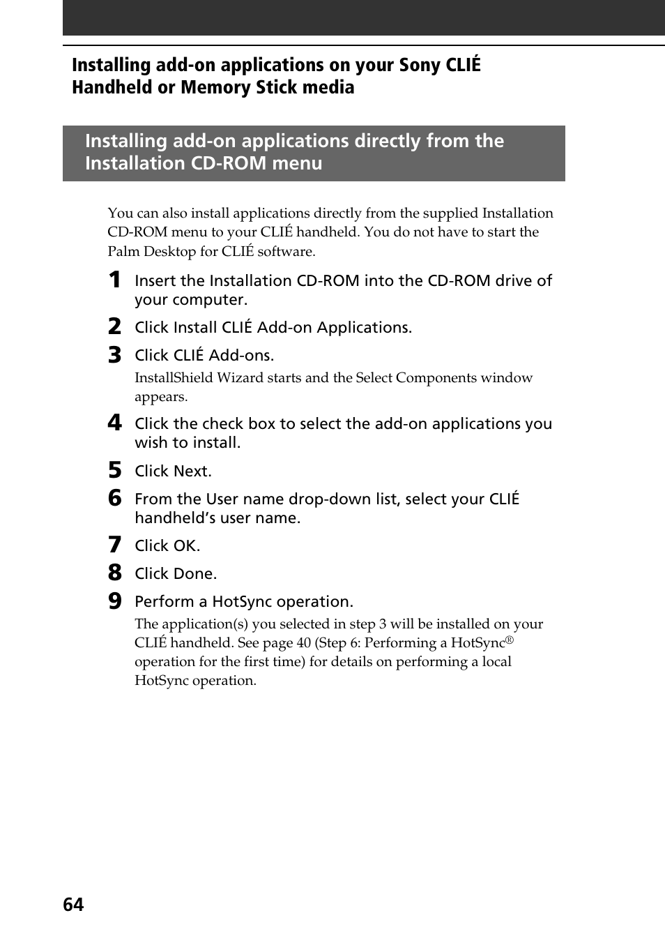 Sony PEG-NR70V User Manual | Page 64 / 68