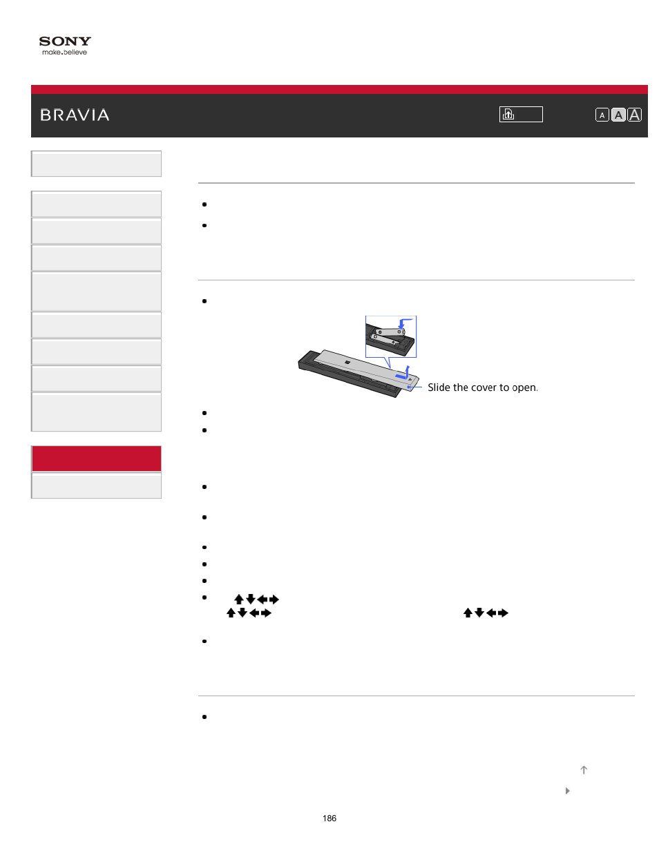 One-touch remote control symptoms | Sony KDL-47W802A User Manual | Page 186 / 199