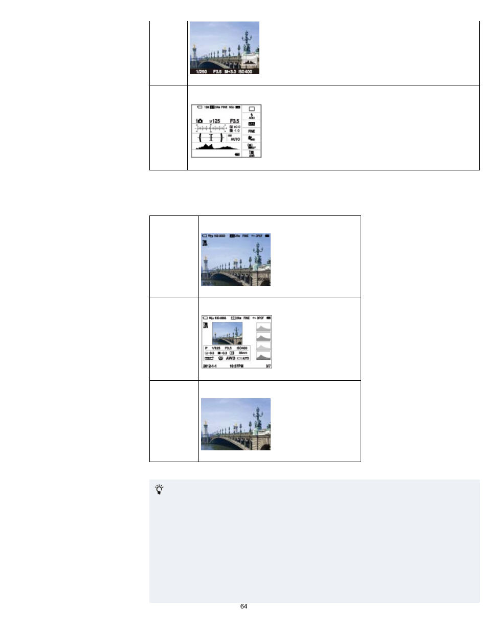 Sony DSC-RX1 User Manual | Page 64 / 267