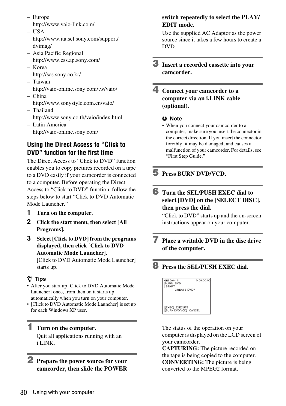 Sony CCD-TRV338 User Manual | Page 80 / 112