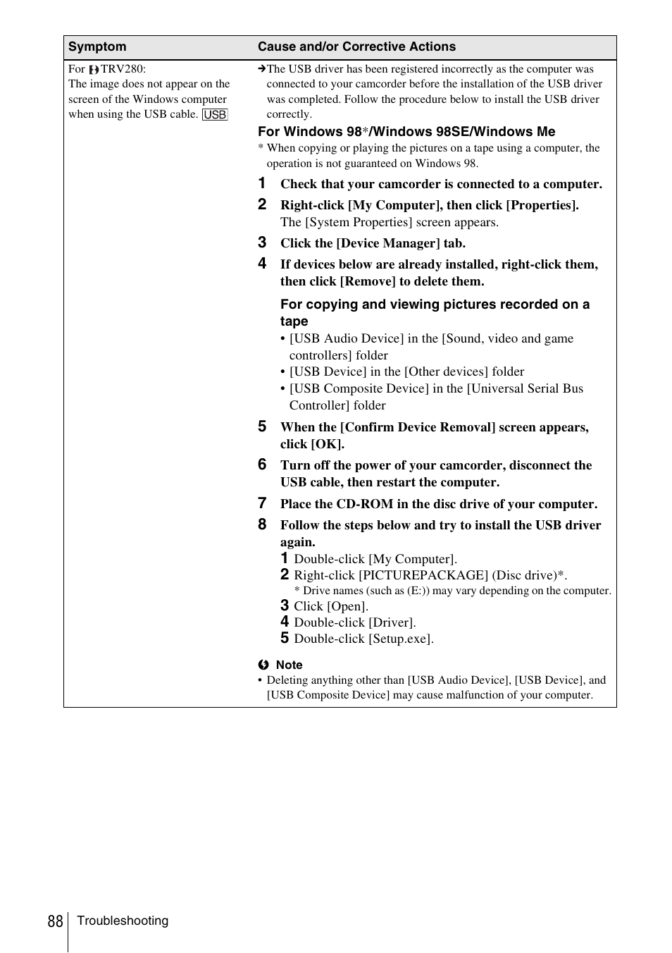 Sony CCD-TRV338 User Manual | Page 88 / 112