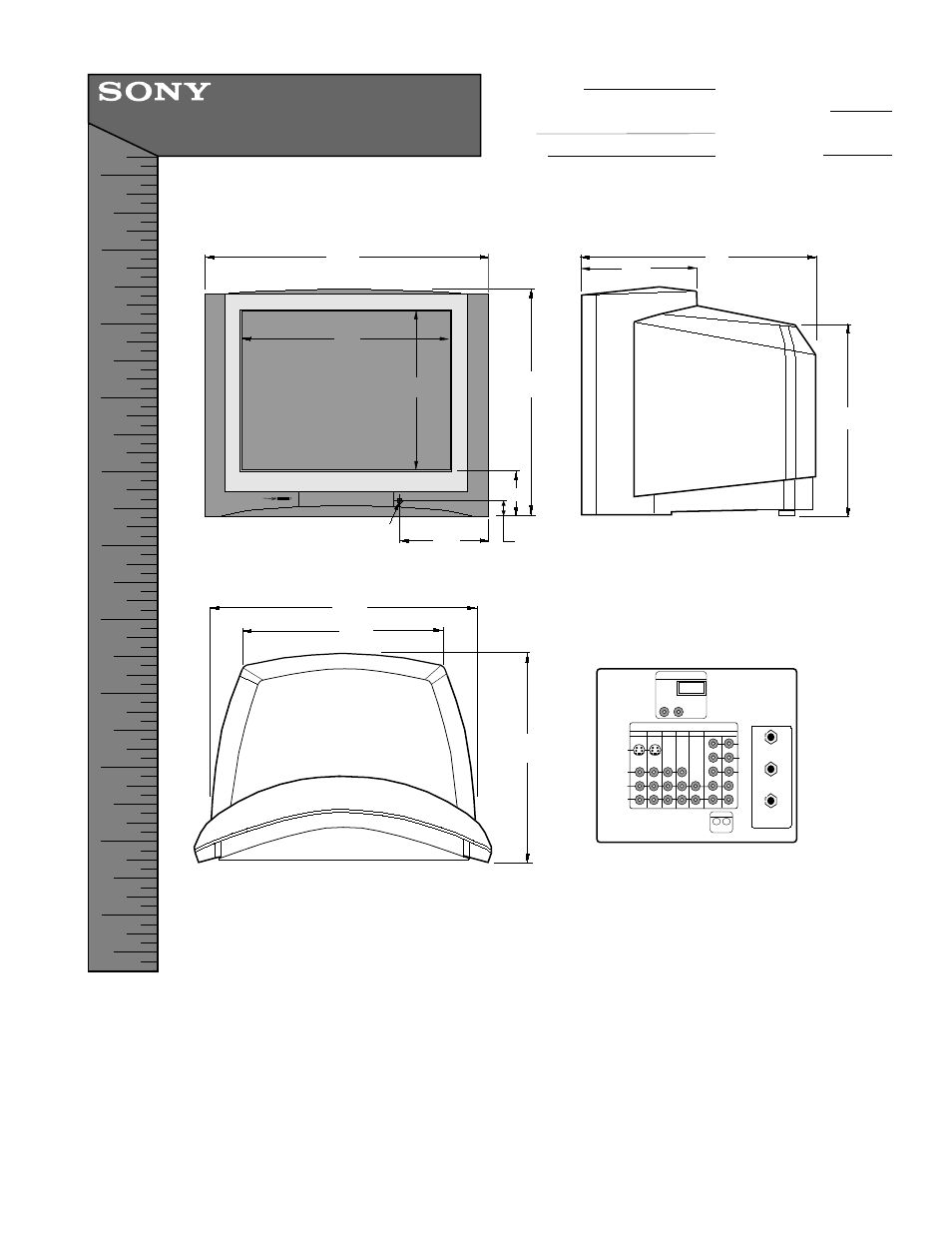 Sony KV-32HV600 User Manual | 1 page