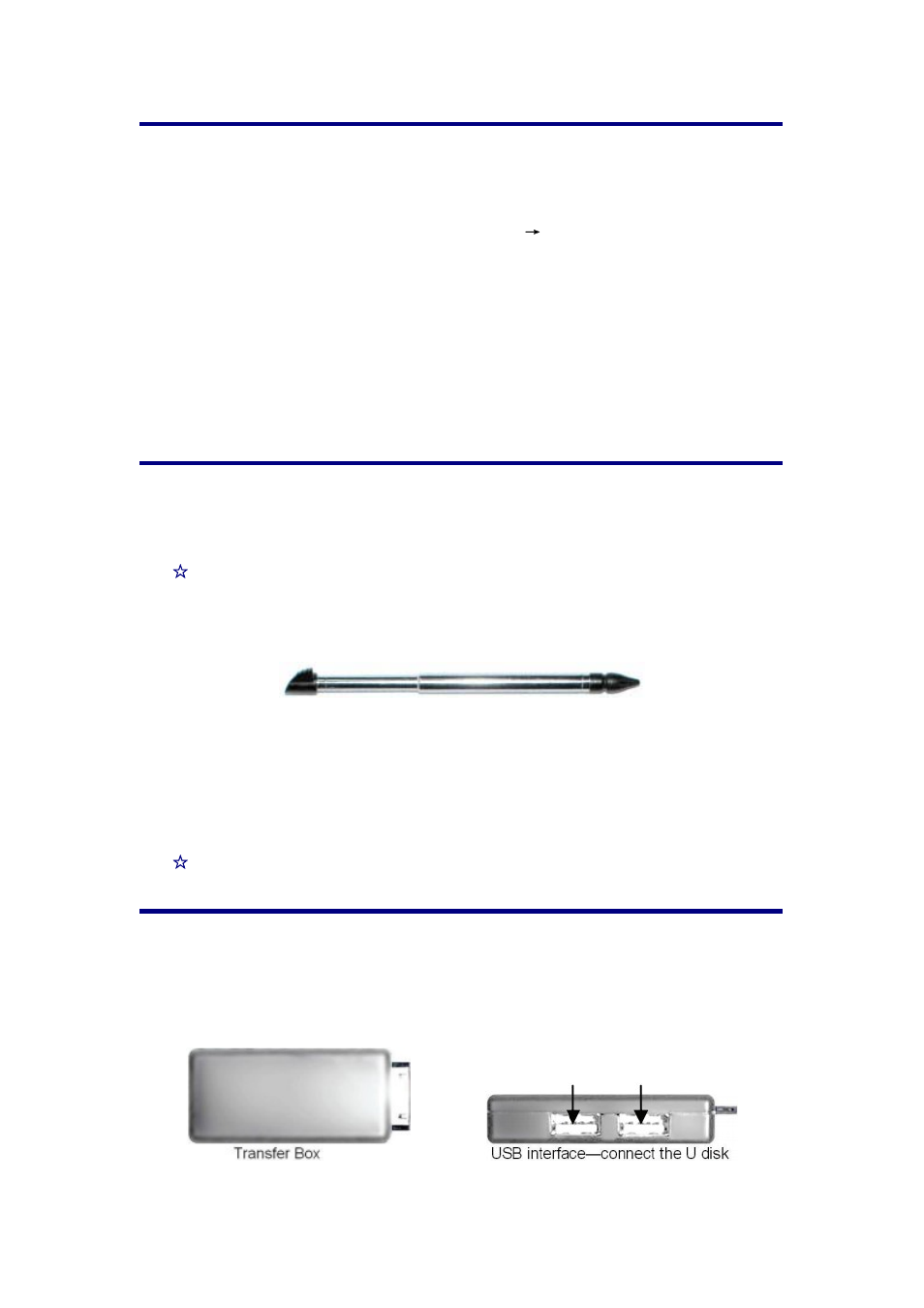 2 power button usage, 3 touch-screen navigation, 4 transfer box | Alcatel ID702WTA User Manual | Page 4 / 29