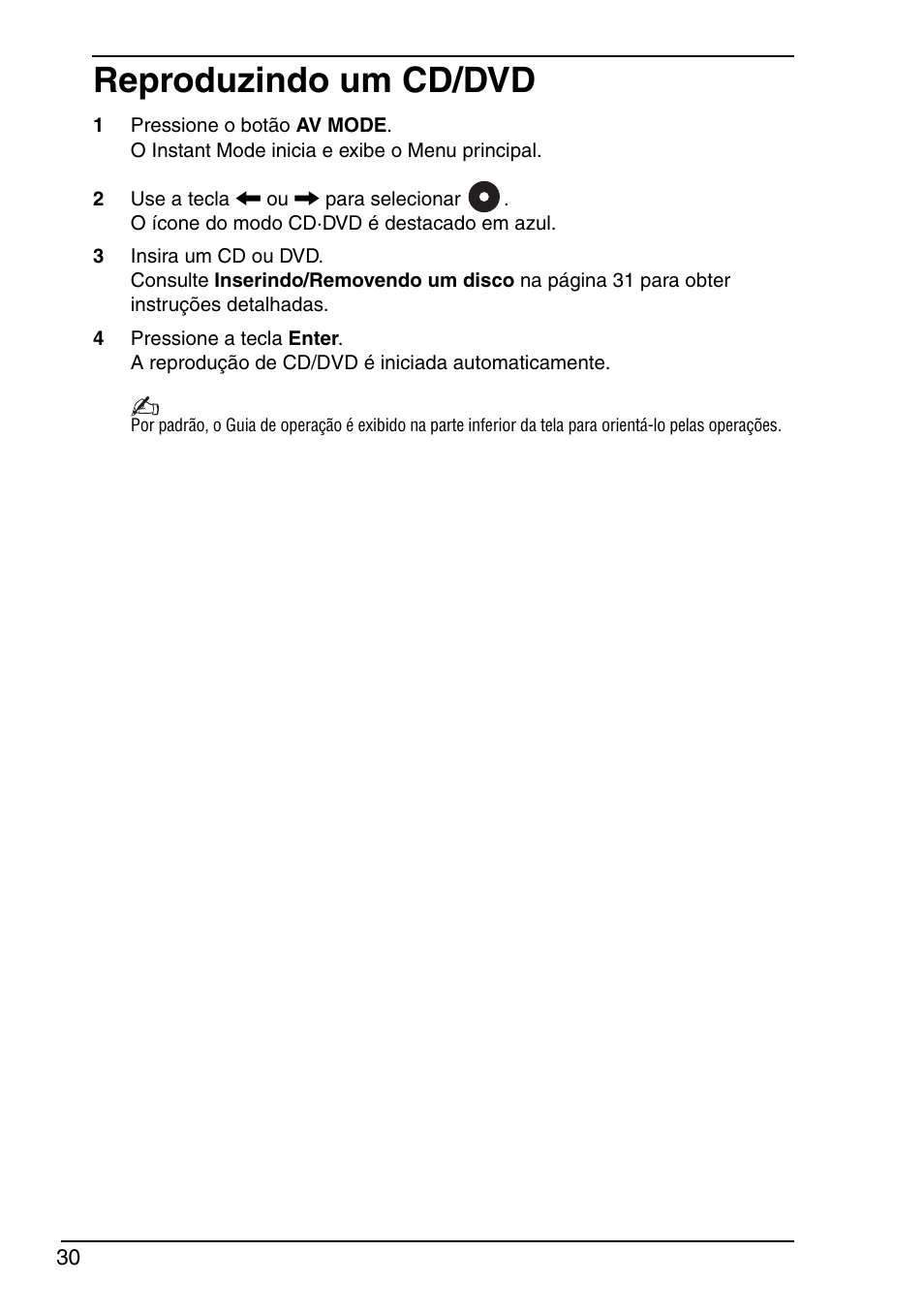 Reproduzindo um cd/dvd | Sony VGN-TXN19P User Manual | Page 32 / 40