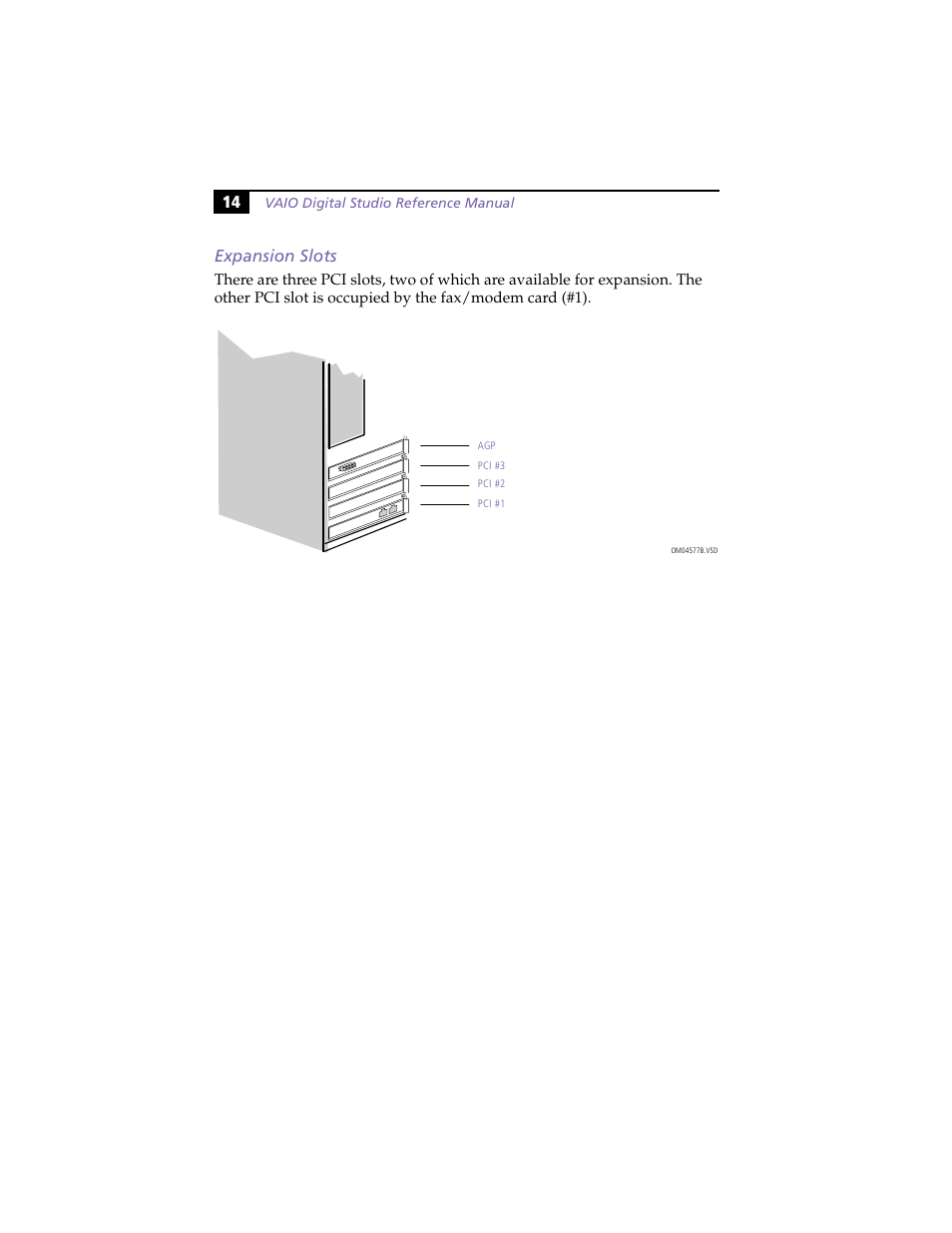 Expansion slots, 14 expansion slots | Sony PCV-R558DS User Manual | Page 28 / 118