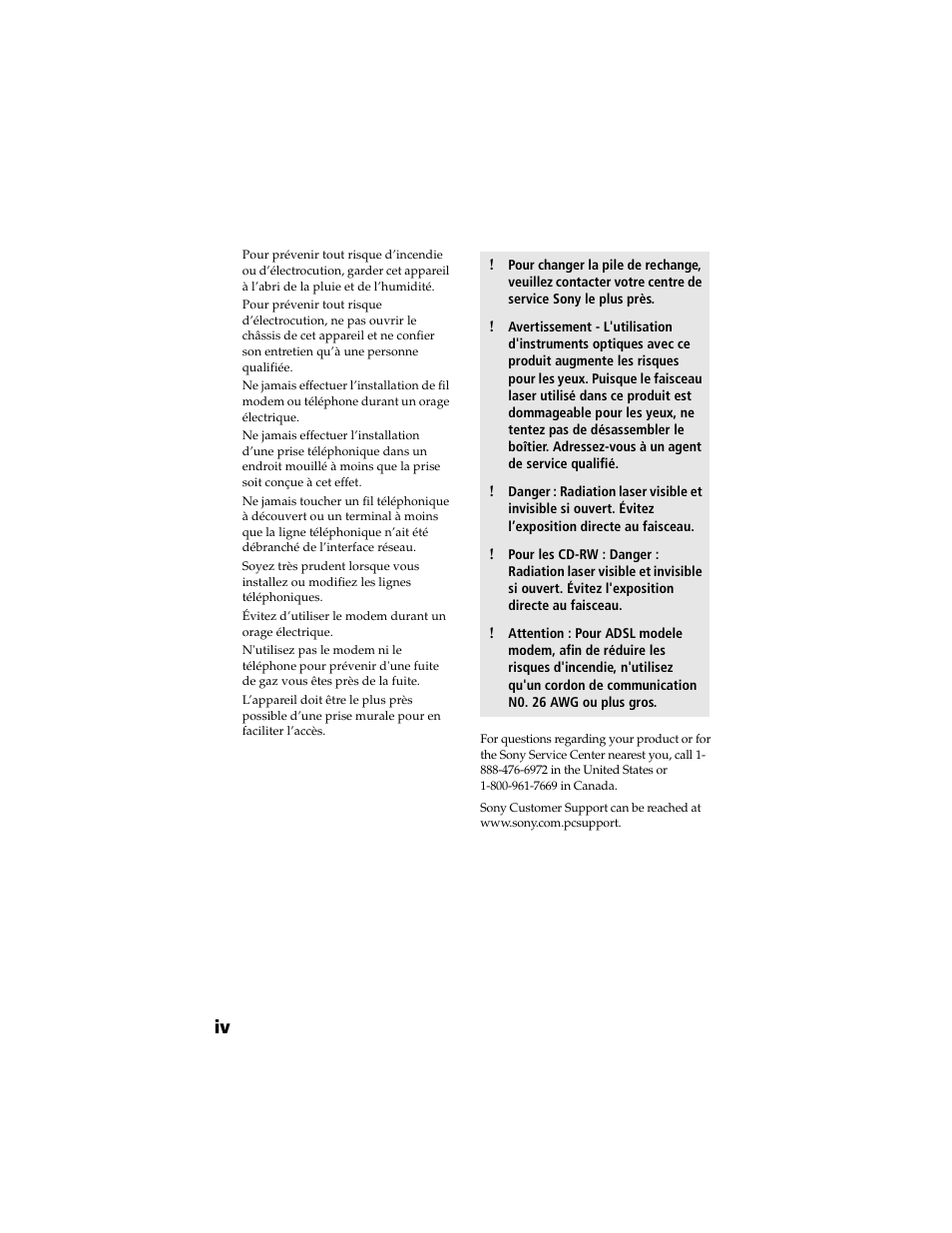 Sony PCV-R558DS User Manual | Page 4 / 118