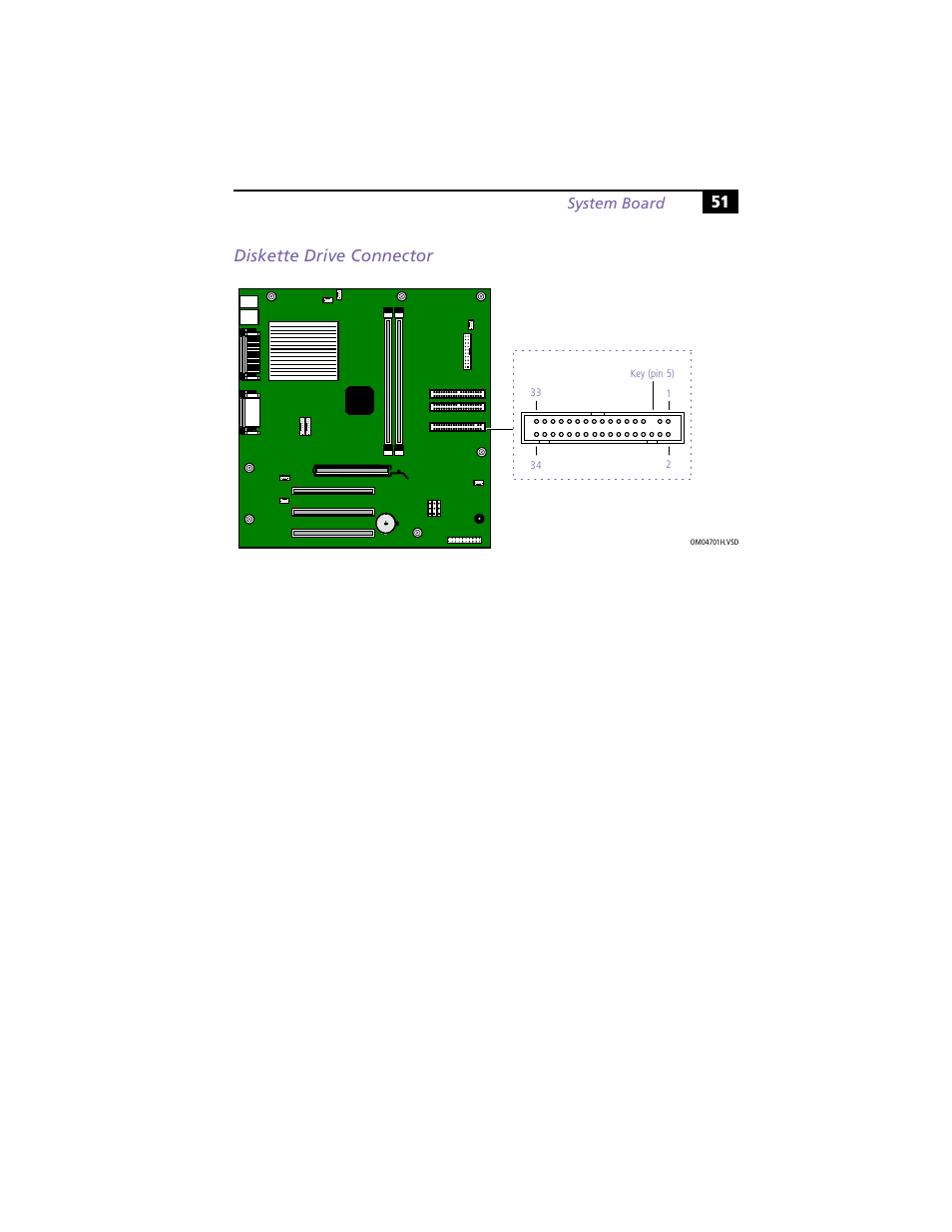 Diskette drive connector, 51 diskette drive connector | Sony PCV-R558DS User Manual | Page 65 / 118