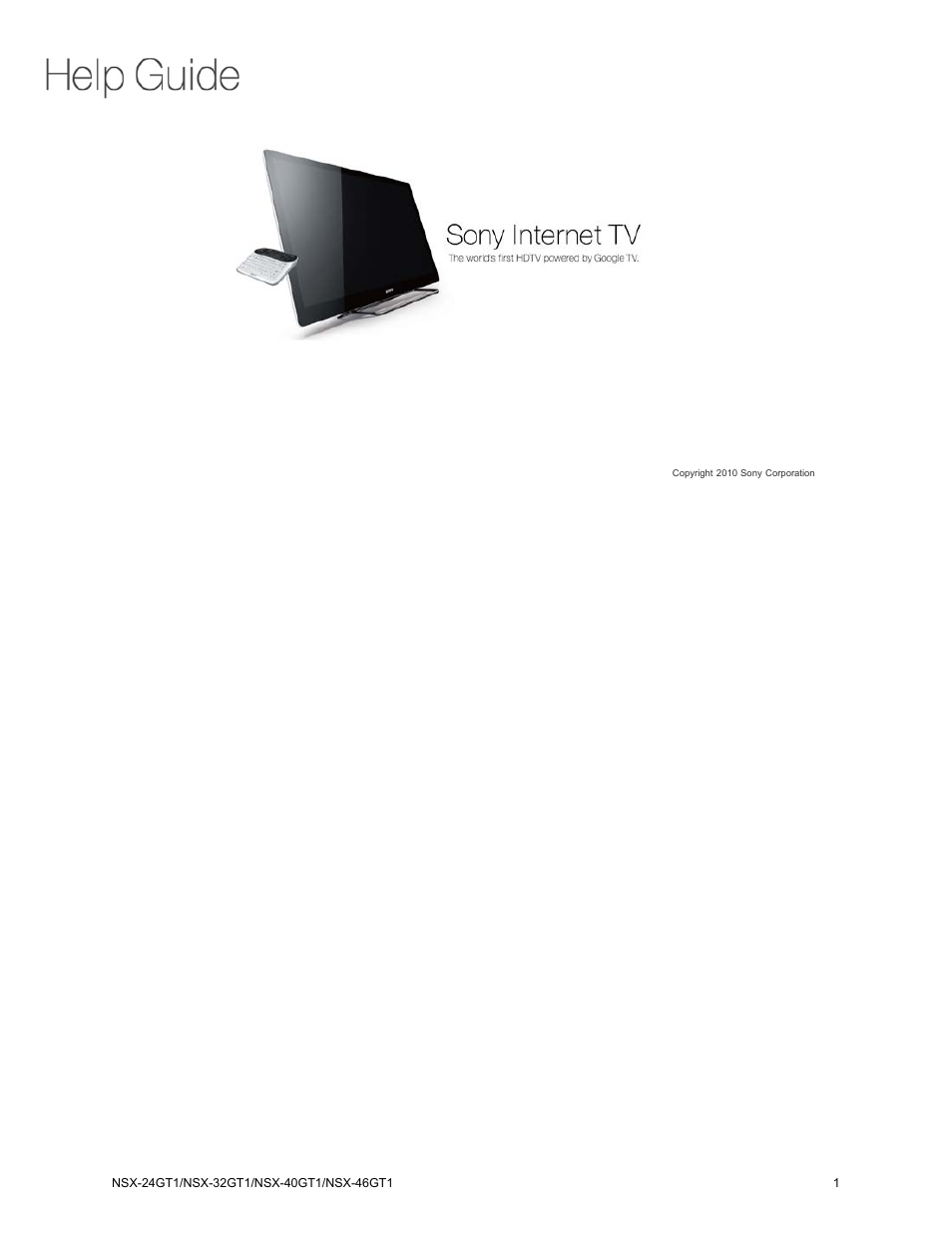 Sony NSX-32GT1 User Manual | 103 pages