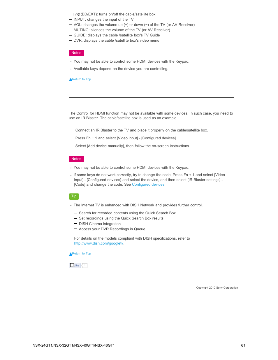 Sony NSX-32GT1 User Manual | Page 61 / 103