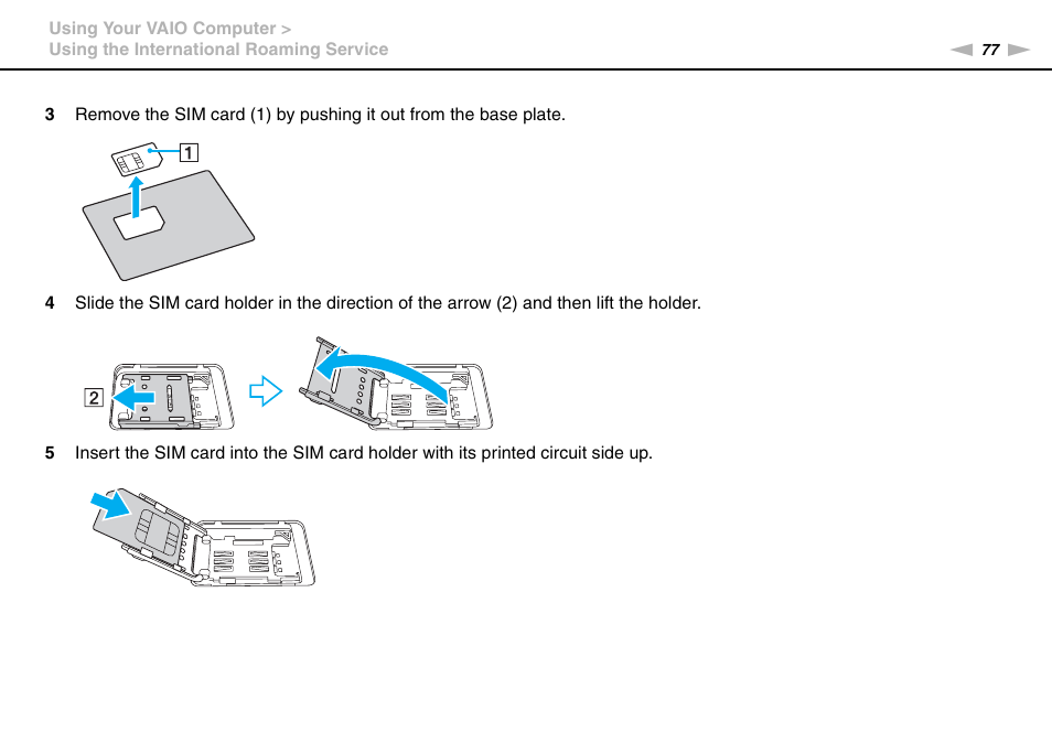 Sony VPCSC1AFM User Manual | Page 77 / 210