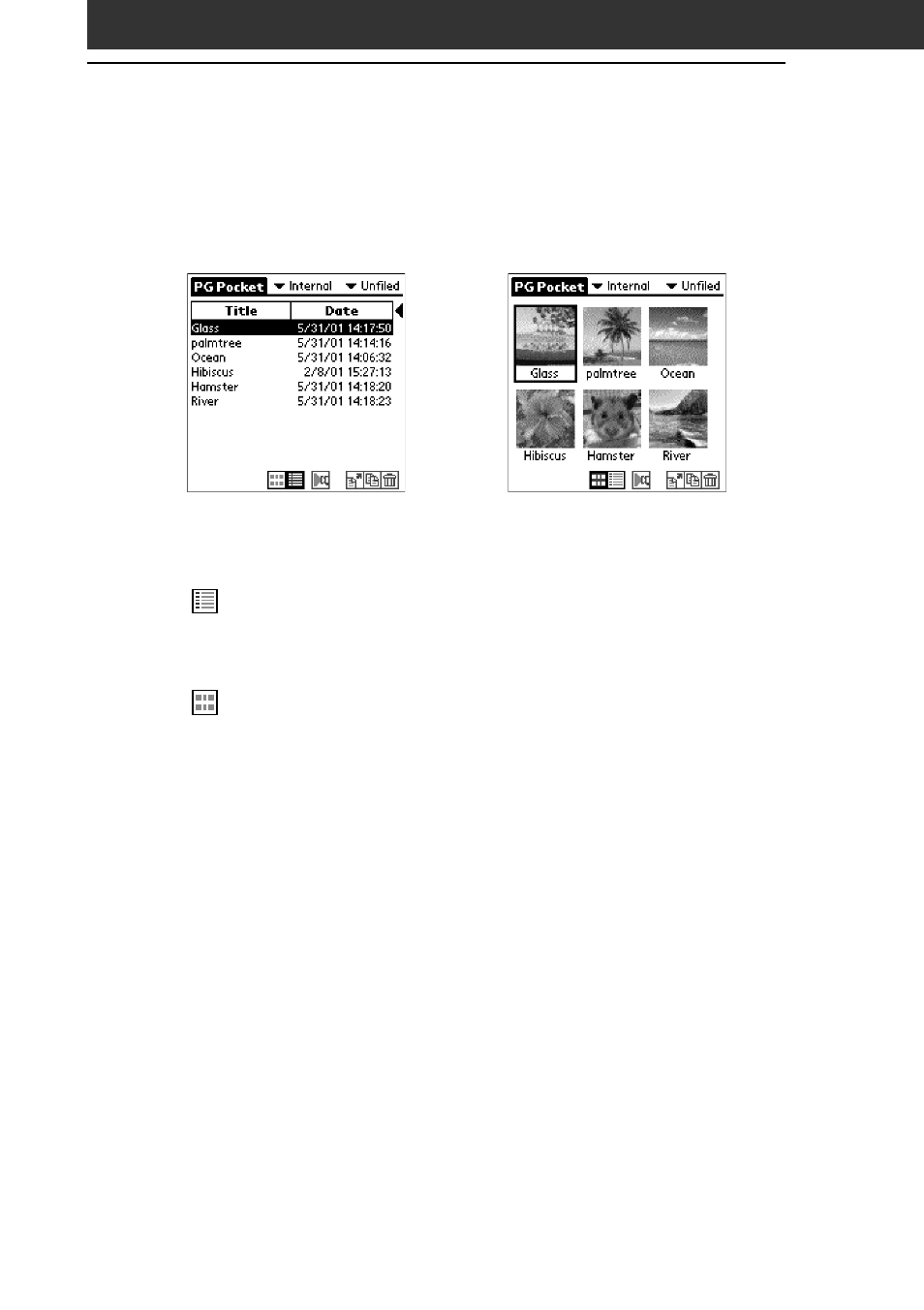 Viewing image files stored in your clie handheld | Sony PEG-S320 User Manual | Page 12 / 37