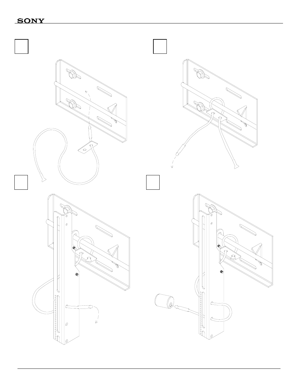 Csl1 security cable | Sony SFM3 User Manual | Page 12 / 14