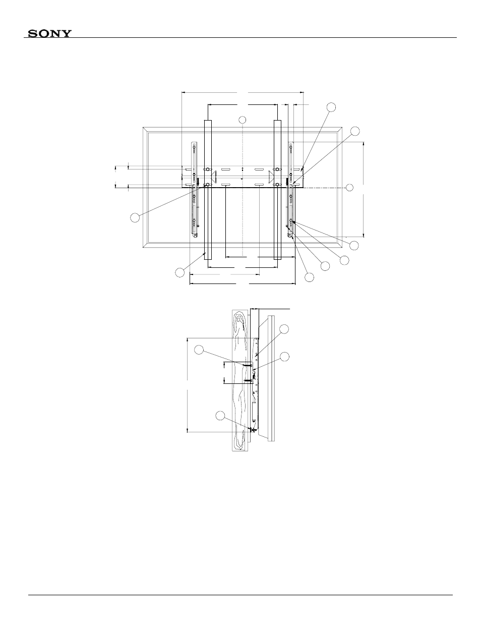 Technical specifications, All measurements are in inches(mm), Installation manual page - 13 | Sfm3 | Sony SFM3 User Manual | Page 13 / 14