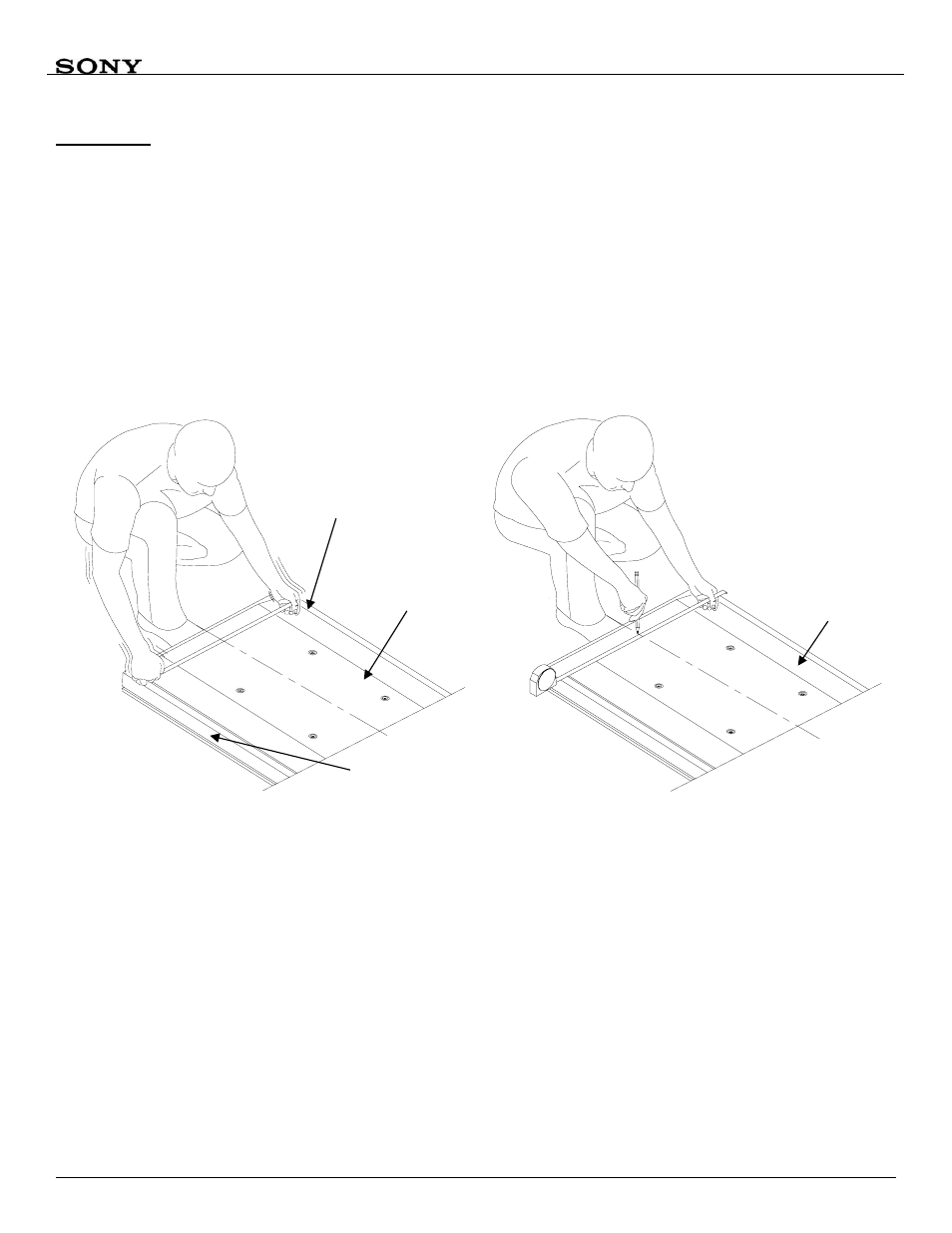 Flat panel mount location | Sony SFM3 User Manual | Page 5 / 14