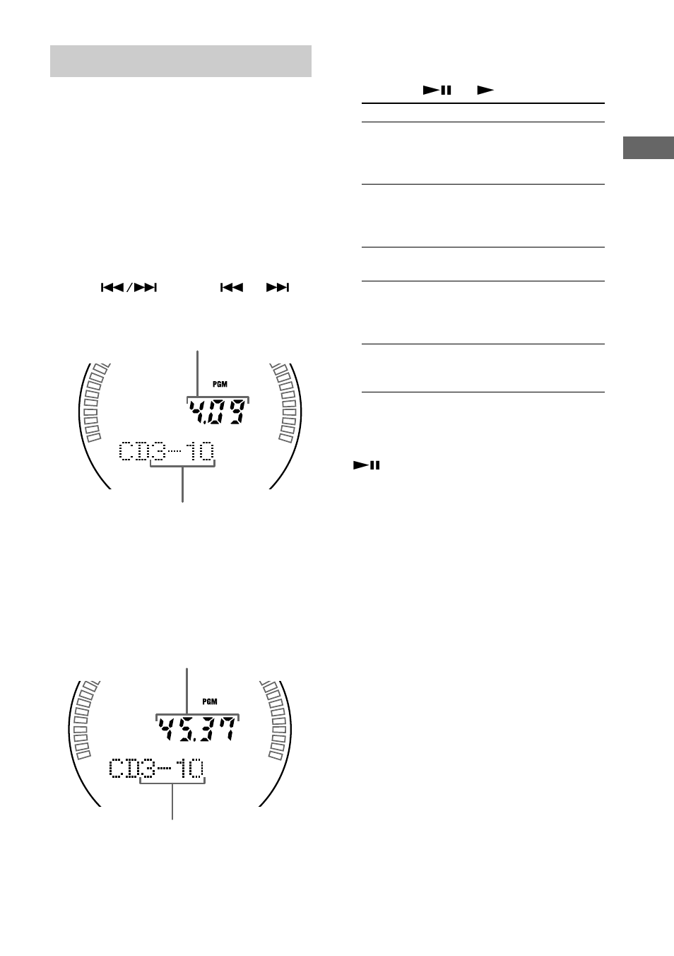 Programing cd tracks — program play, Programing cd tracks | Sony CHC-CL1 User Manual | Page 11 / 32