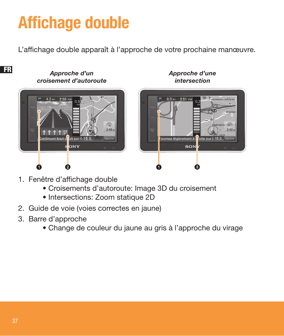 Affichage double | Sony NV-U83T User Manual | Page 38 / 68