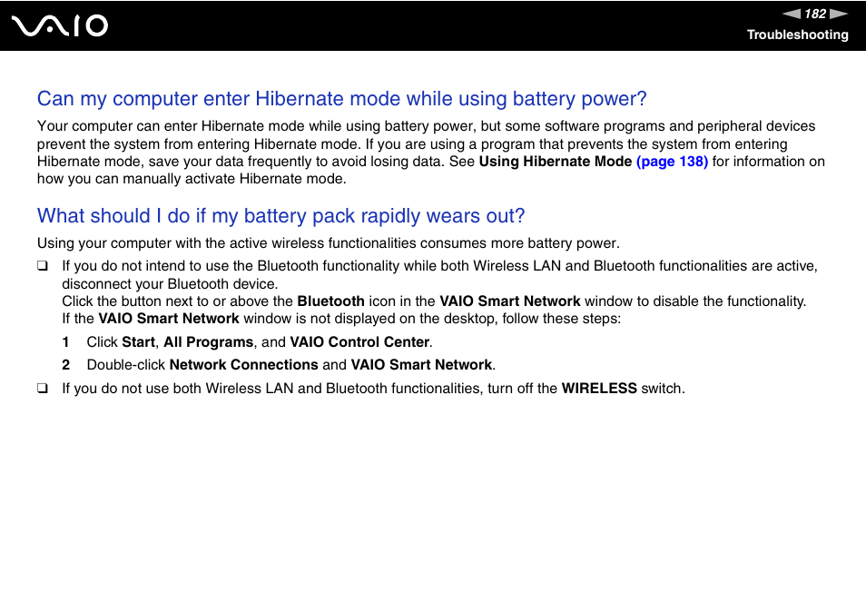 Sony VGN-TZ198N User Manual | Page 182 / 232