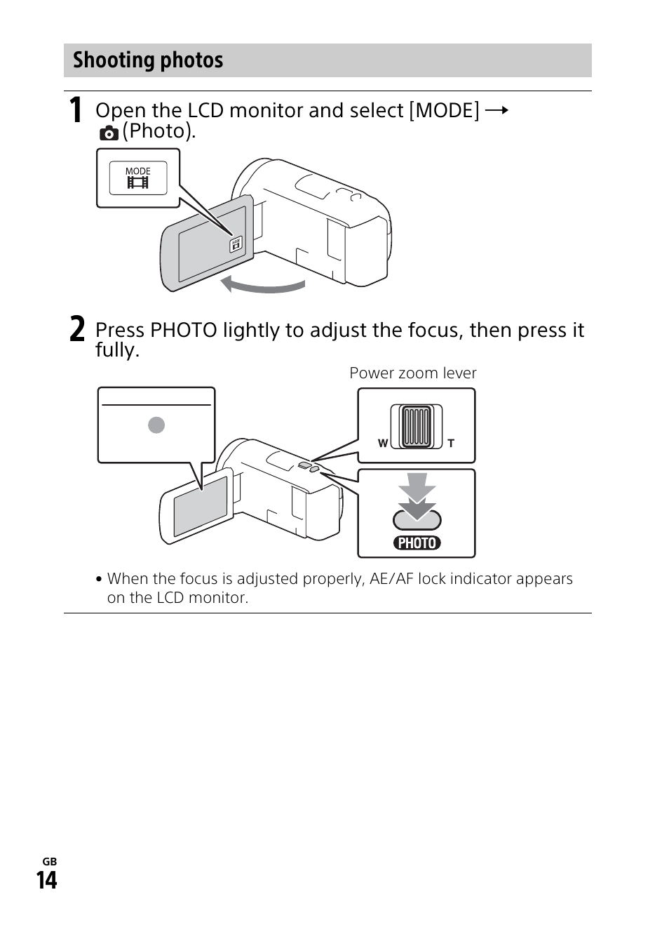 Sony HDR-PJ540 User Manual | Page 14 / 32
