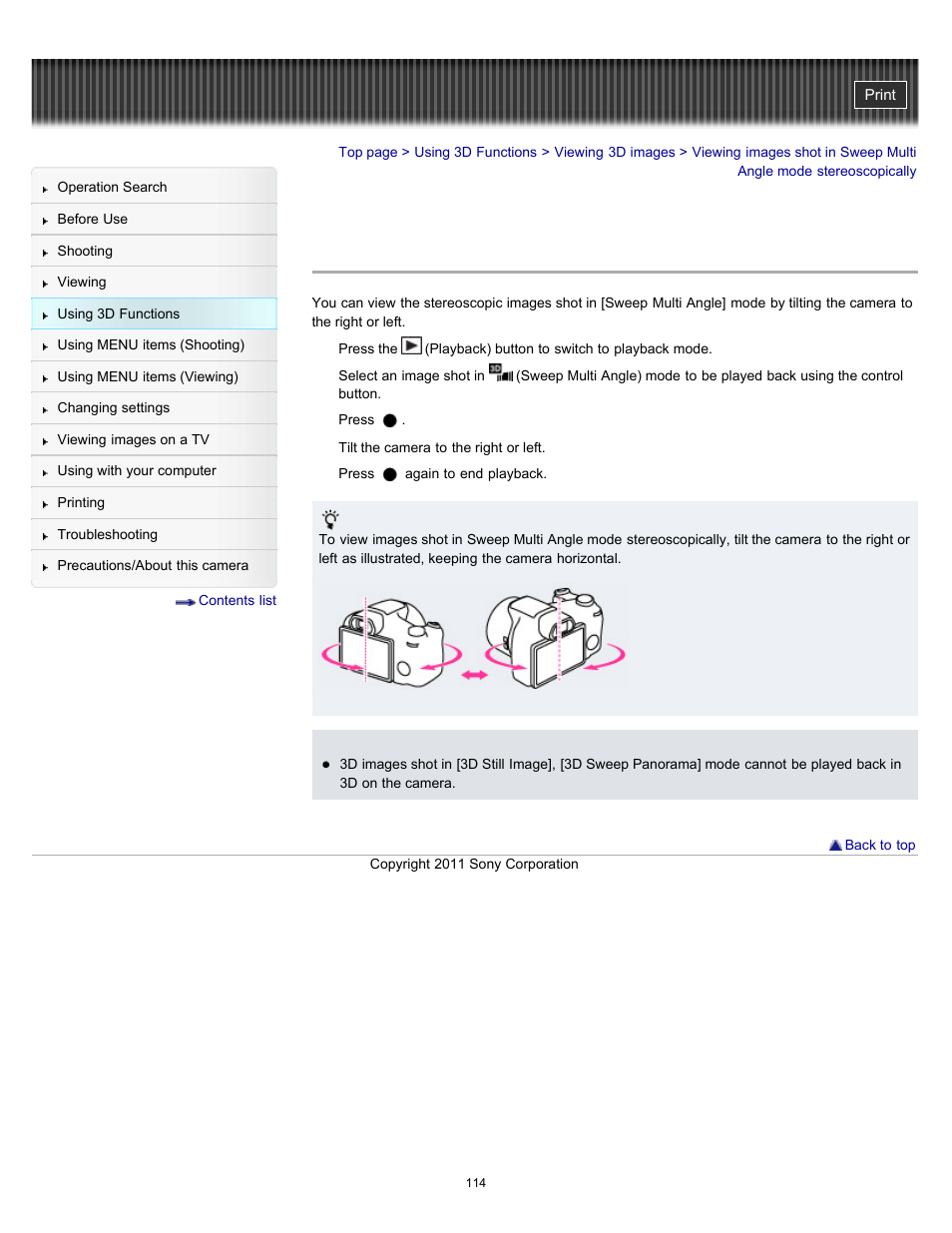 Sony DSC-HX100V User Manual | Page 114 / 297