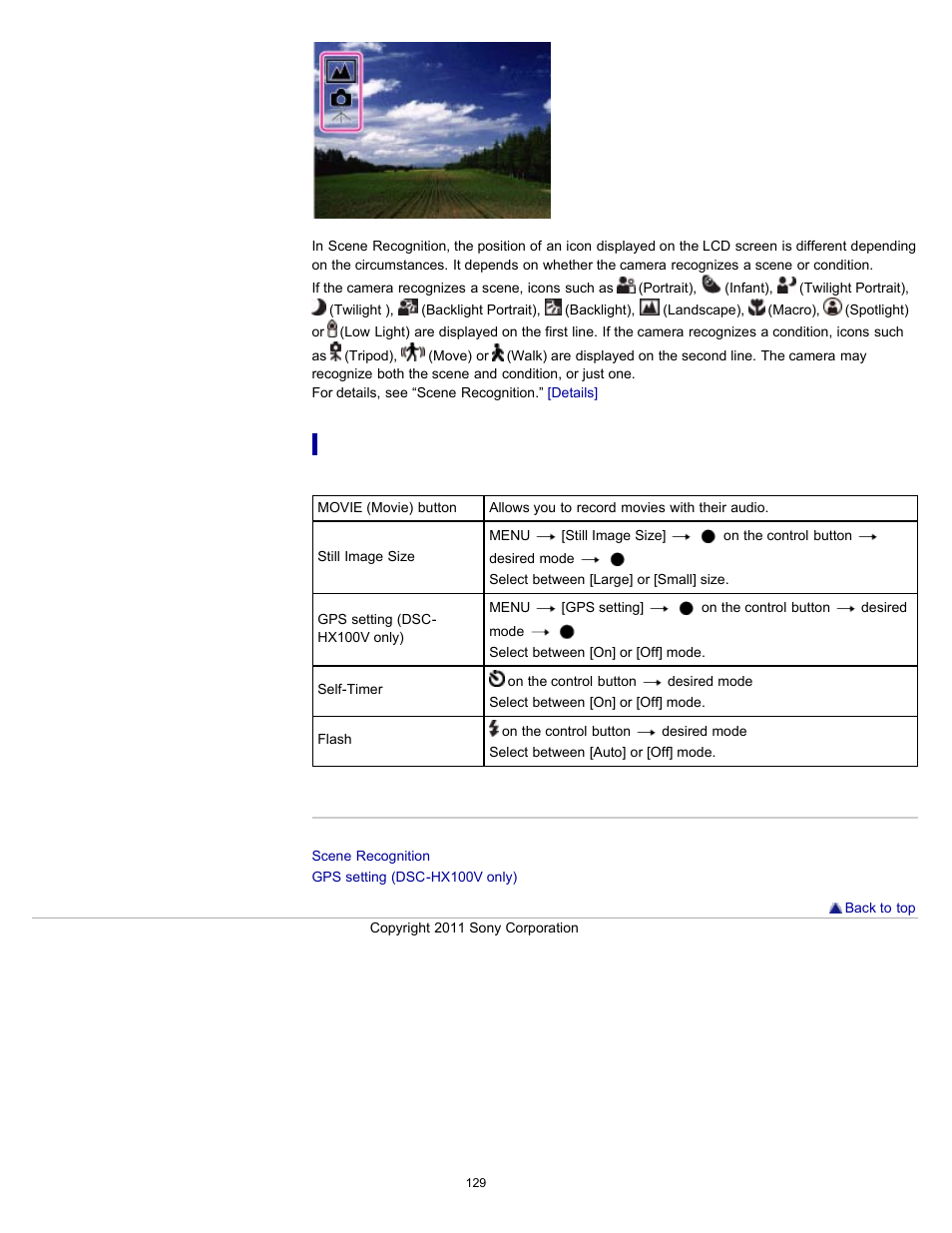 Sony DSC-HX100V User Manual | Page 129 / 297