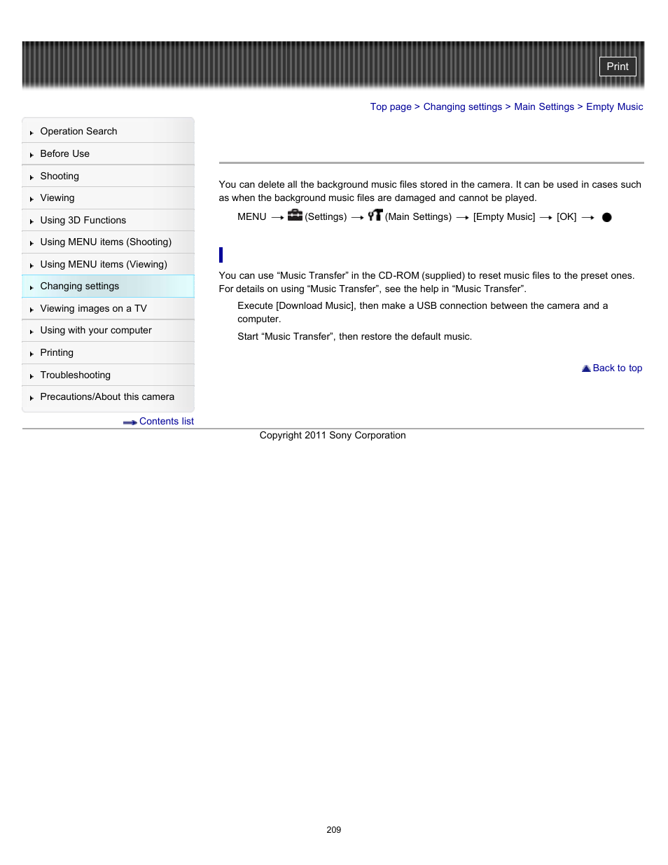 Empty music, Details | Sony DSC-HX100V User Manual | Page 209 / 297