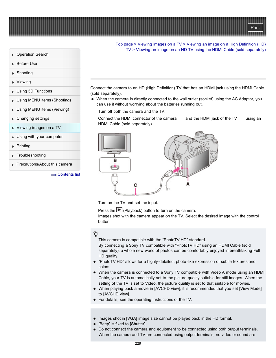 Sony DSC-HX100V User Manual | Page 229 / 297