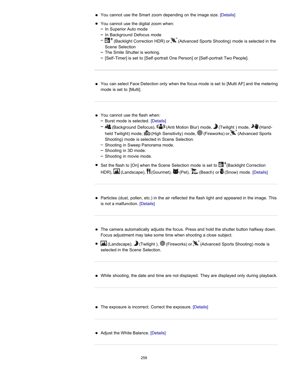 Sony DSC-HX100V User Manual | Page 259 / 297
