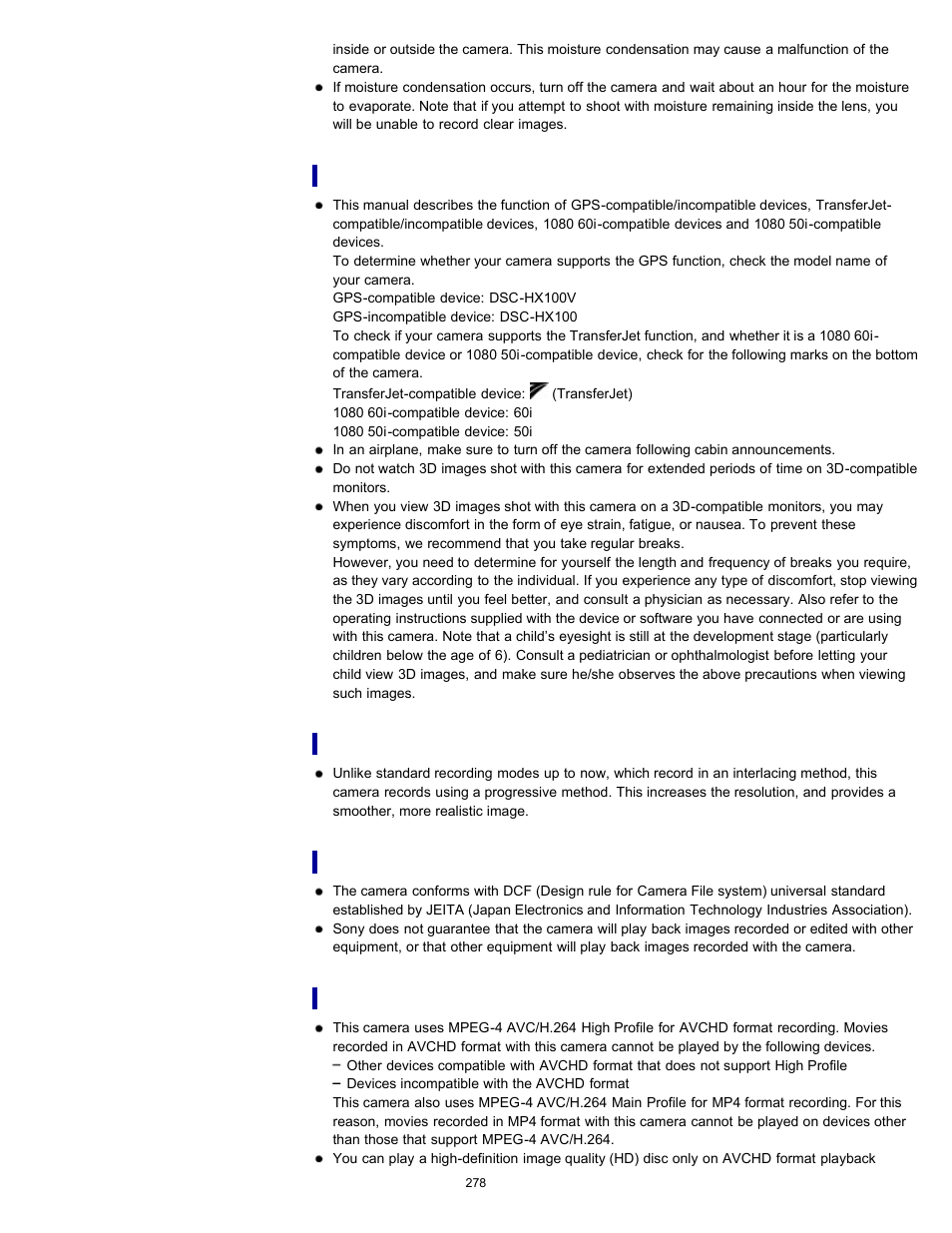 Sony DSC-HX100V User Manual | Page 278 / 297