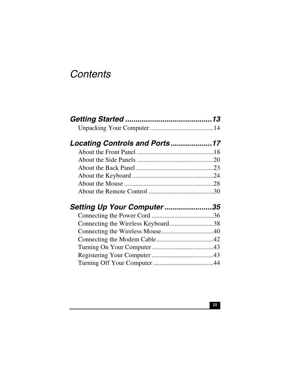 Sony PCV-V310P User Manual | Page 11 / 54